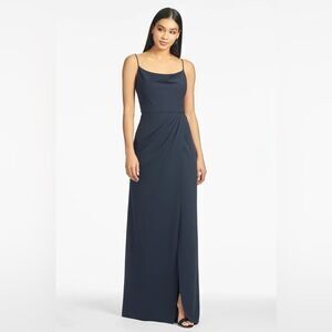 SACHIN & BABI Paulina 4-Way Stretch
Crepe Gown - Navy